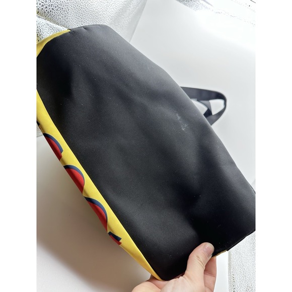 Disney Mickey Mouse Yellow Nylon Tote 12"x12"x5" W/ Umbrella & Zipper Pouch NWT - Picture 4 of 7